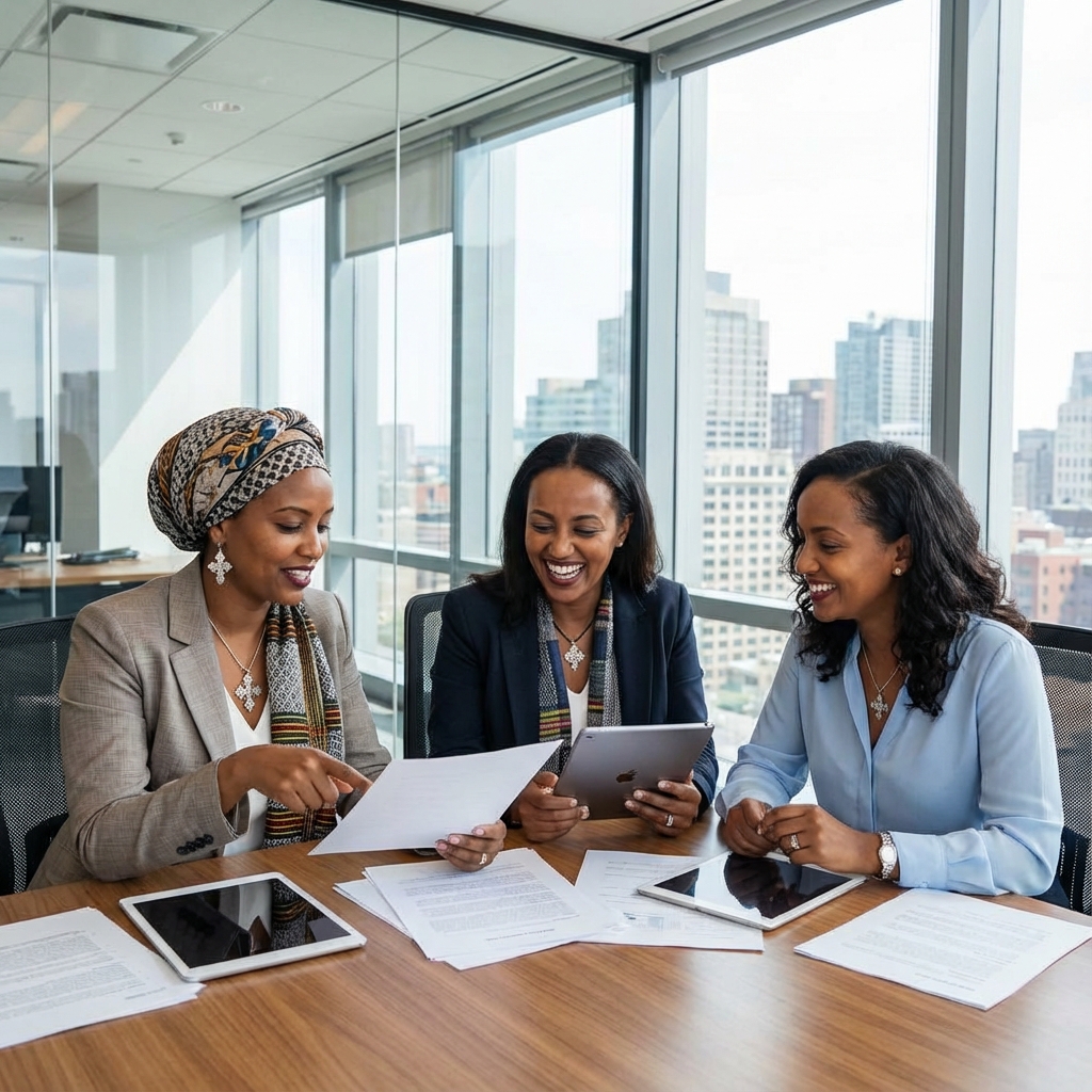 The three founding sisters of GTN Trading